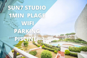 SUN7 STUDIO -FACE PLAGE- WIFI-PARKING -PISCINE - CoHôteConciergerieLaGrandeMotte